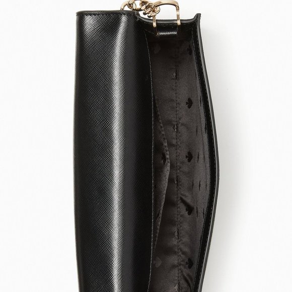 New Kate Spade Carson Saffiano Leather Convertible Crossbody bag Black - Picture 4 of 5